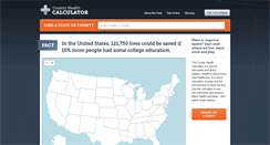Desktop Screenshot of countyhealthcalculator.org